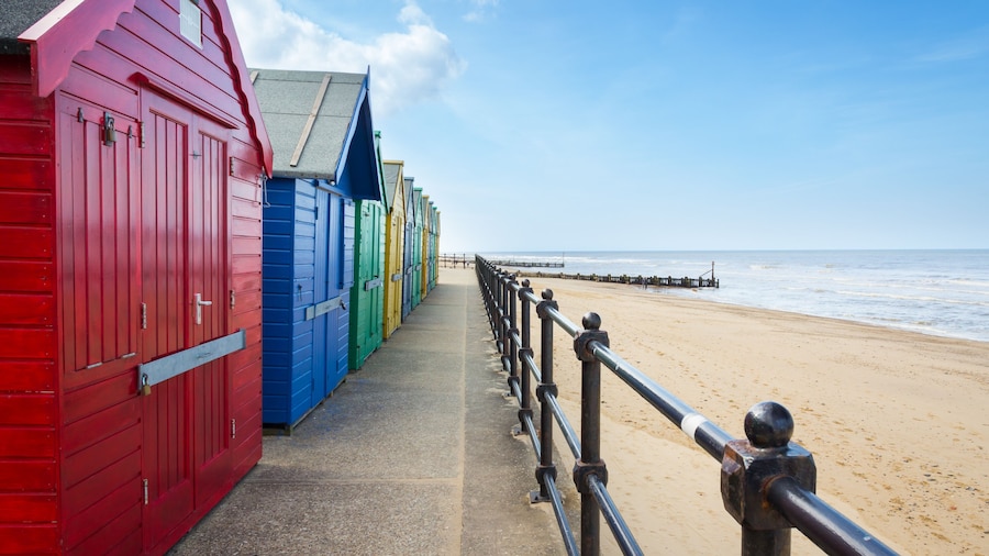 Mundesley Beach Huts Norfolk England