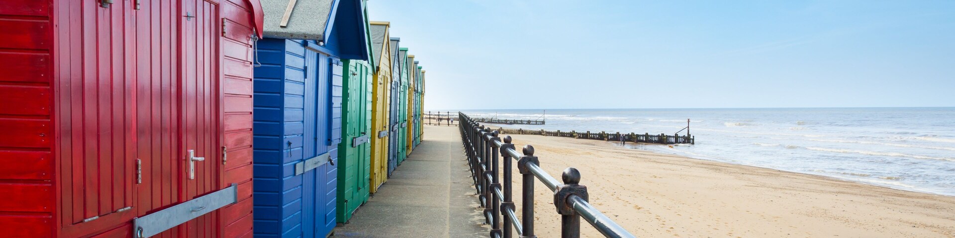 Mundesley Beach Huts Norfolk England