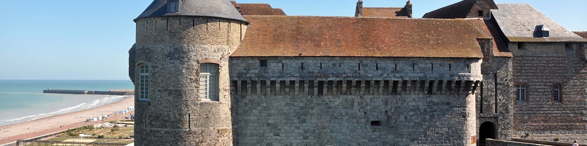 Dieppe und Kueste vom Chateau