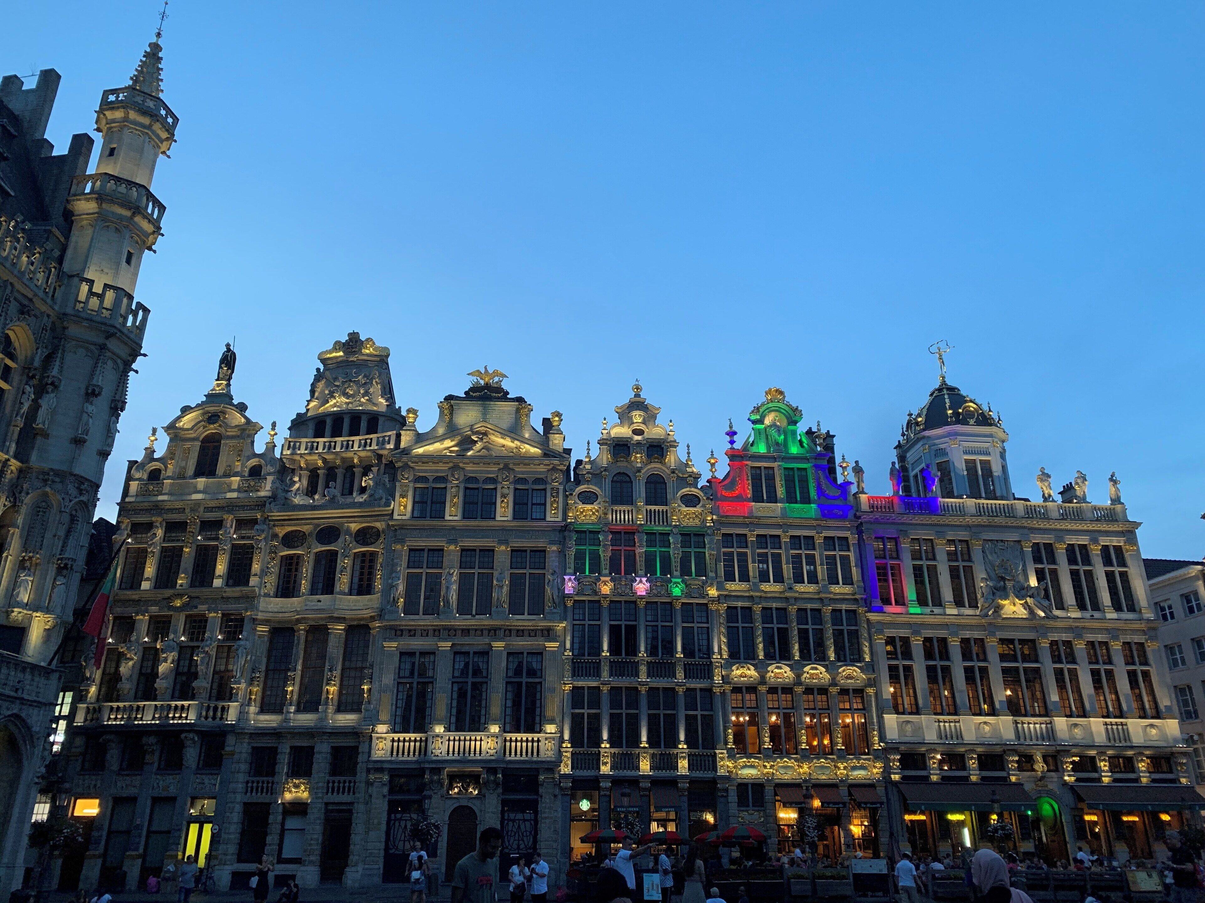 Grand Place at night