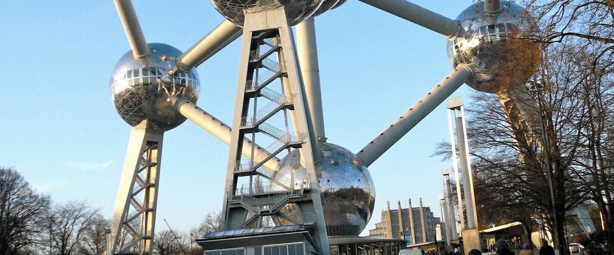 The Atomium is an odd monument in Brussels that was built in 1958.
