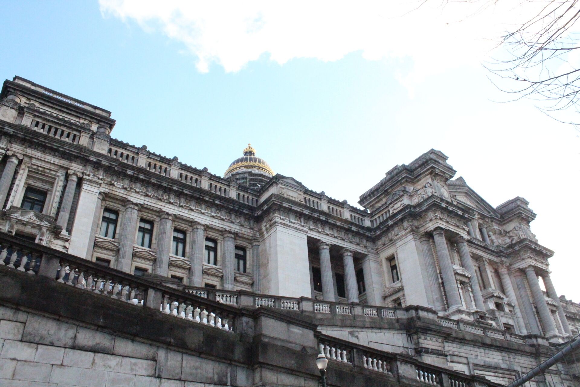 We were around Palais de Justice when my friend really wanted to use the washroom. It's Europe. Those things are scarce. We went in the building (free anyhow) and found a washroom. All was solved. #architecture