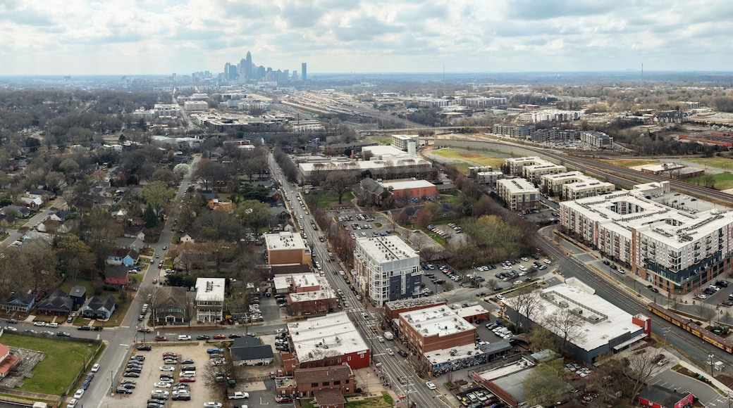 Panoramic view of NODA neighborhhood of Charlotte, NC