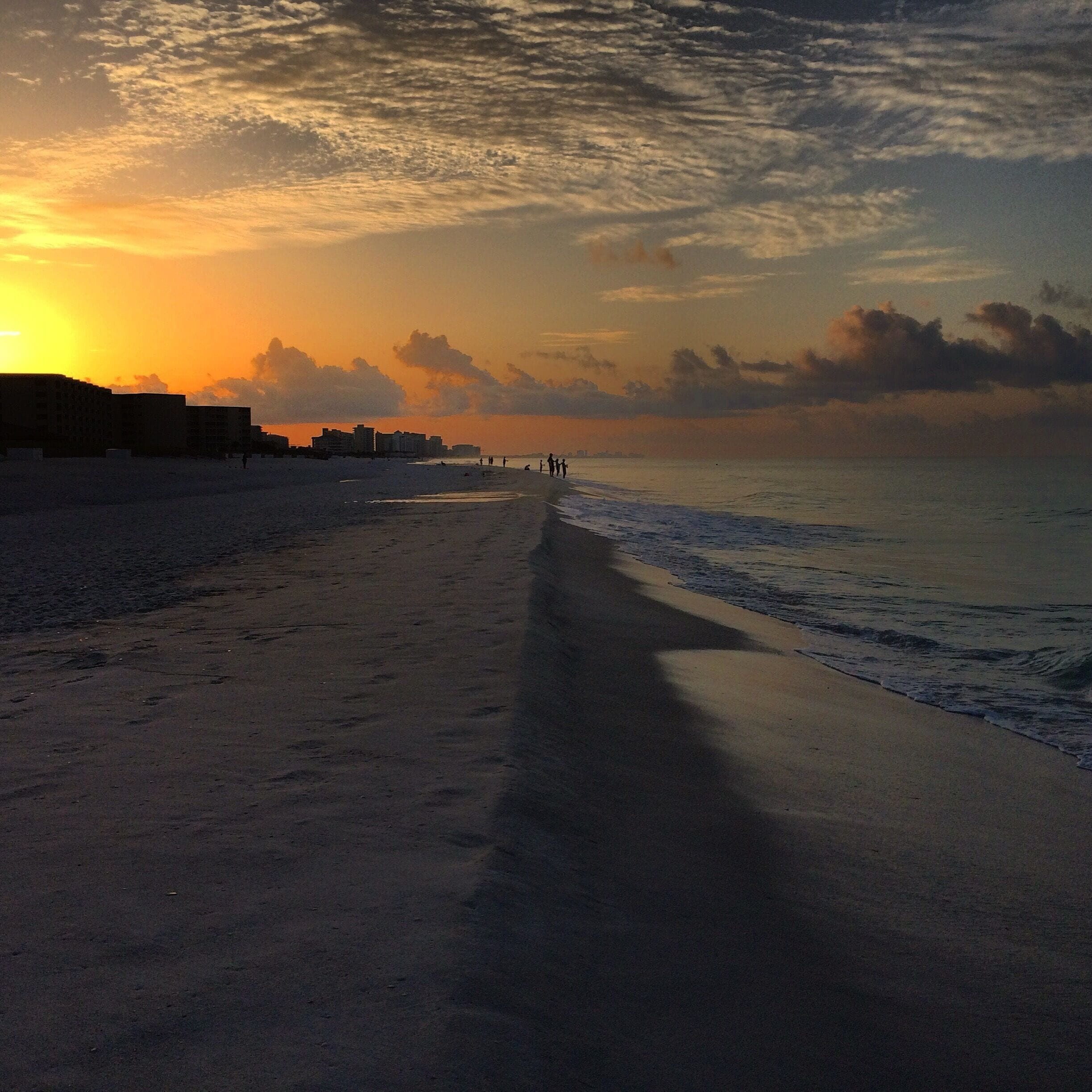 Sunrise over the Gulf of Mexico. Destin is the perfect place for vacation. Nothing really to do here except swim, relax, read and go to the swimsuit store. #beach #weekendgetaway