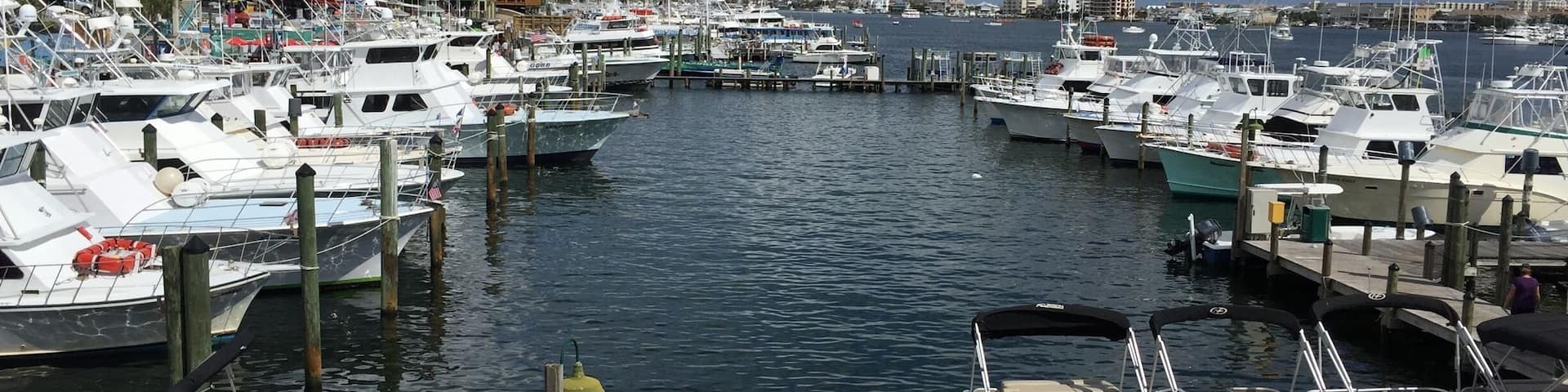 Destin harbor is a fun place to visit and see the daily catch come in or go out on a fishing trip
