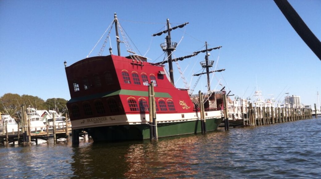 Pirate ship in the destin harbor