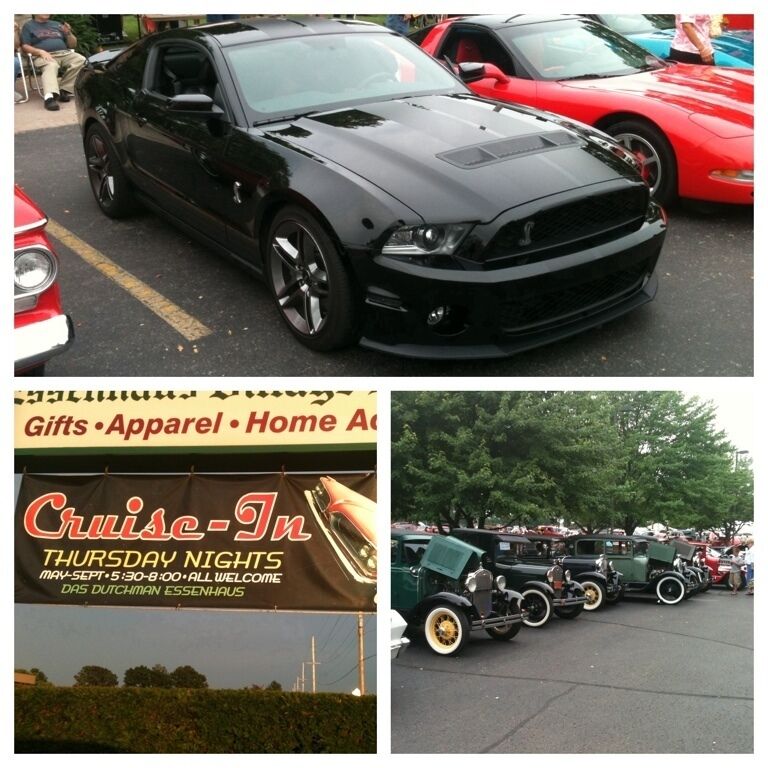 The weekly cruise-in here is awesome (Thursday nights from 5:30-8:00pm). Great turn-out, great food, and great atmosphere!
Das Dutchman Essenhaus is an ideal place to experience the time-honored tradition of sharing a meal together. Family, neighbors and friends are welcome to pull up a chair and savor the authentic (generations-old) family recipes served since 1971. Browse through the distinctive gift shops and stores filled with unique treasures, select your favorite treats in the bountiful bakery, enjoy a horse-drawn carriage ride or stroll down the paved walking paths before settling in for a peaceful night or two at the charming inn. There are also antique, quilt, and     
Christmas shops.
240 US Highway 20 Middlebury‎ IN‎ 46540
(574) 825-9471
http://www.essenhaus.com/

#Indiana #Carshow #CruiseIn #Kidsfun