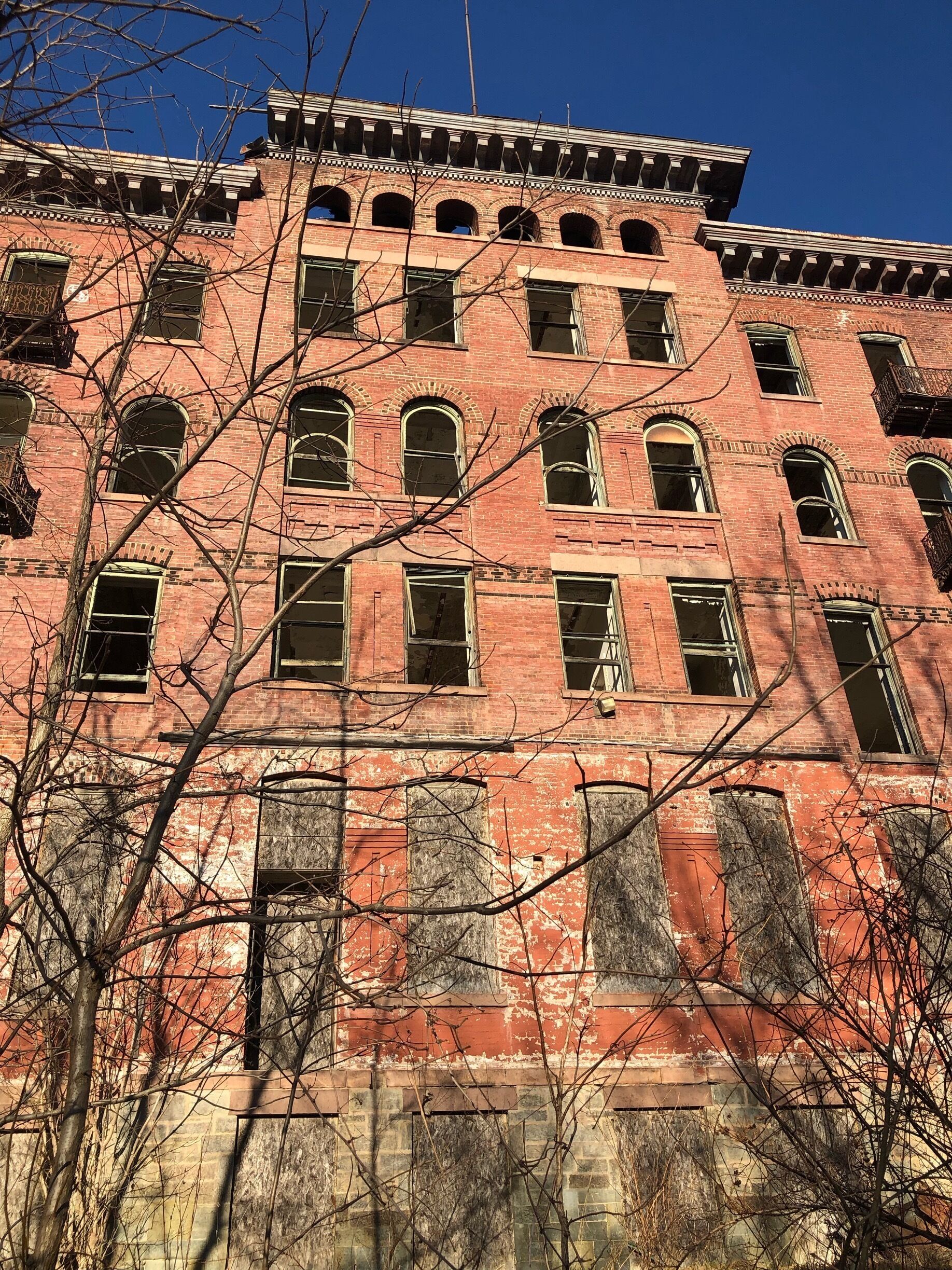 This place doesn’t have a tag because they don’t want you trespassing, but it’s way cool!  The ‘Castle on the Hill’ is what it’s known as locally, but it was the Jackson Sanatorium 