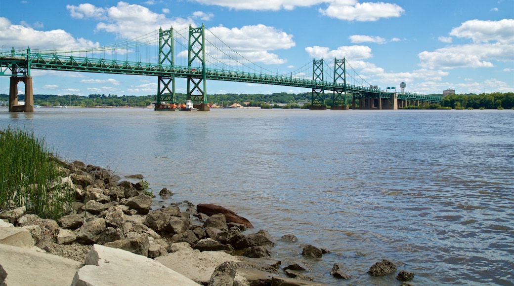 Bettendorf which includes a bridge and a river or creek