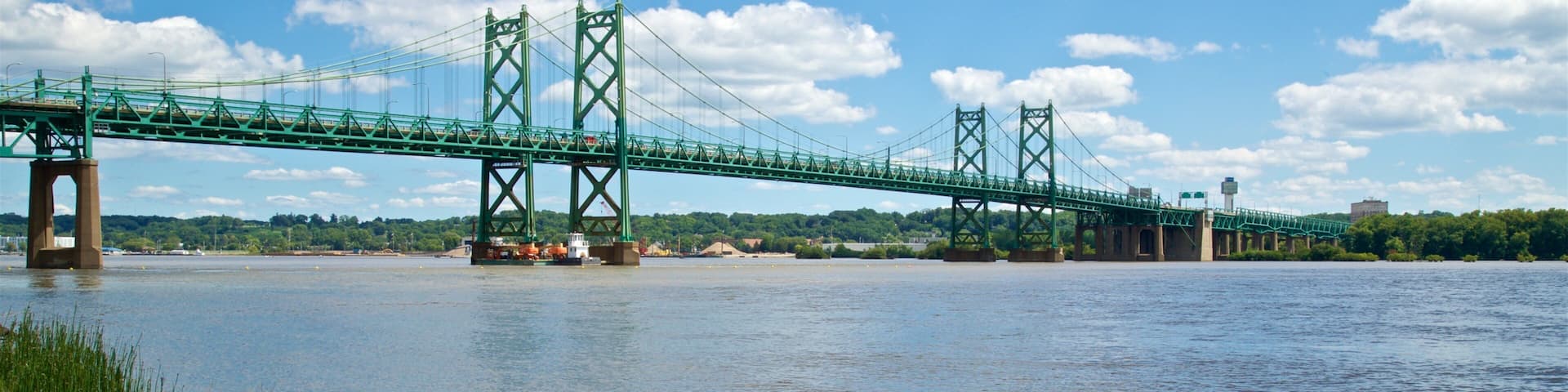 Bettendorf which includes a bridge and a river or creek