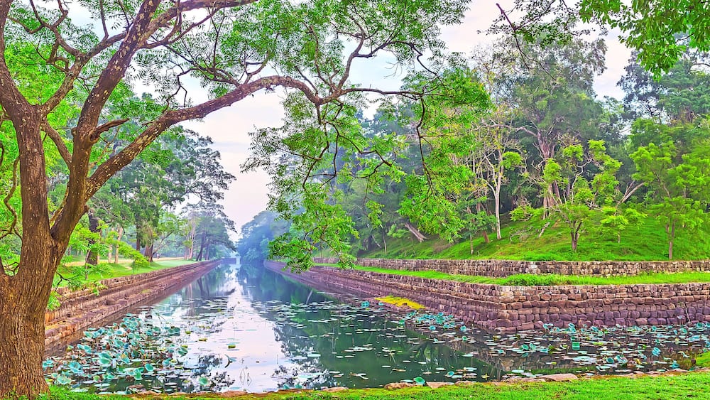 Panorama of Sigiriya moat, Sri Lanka