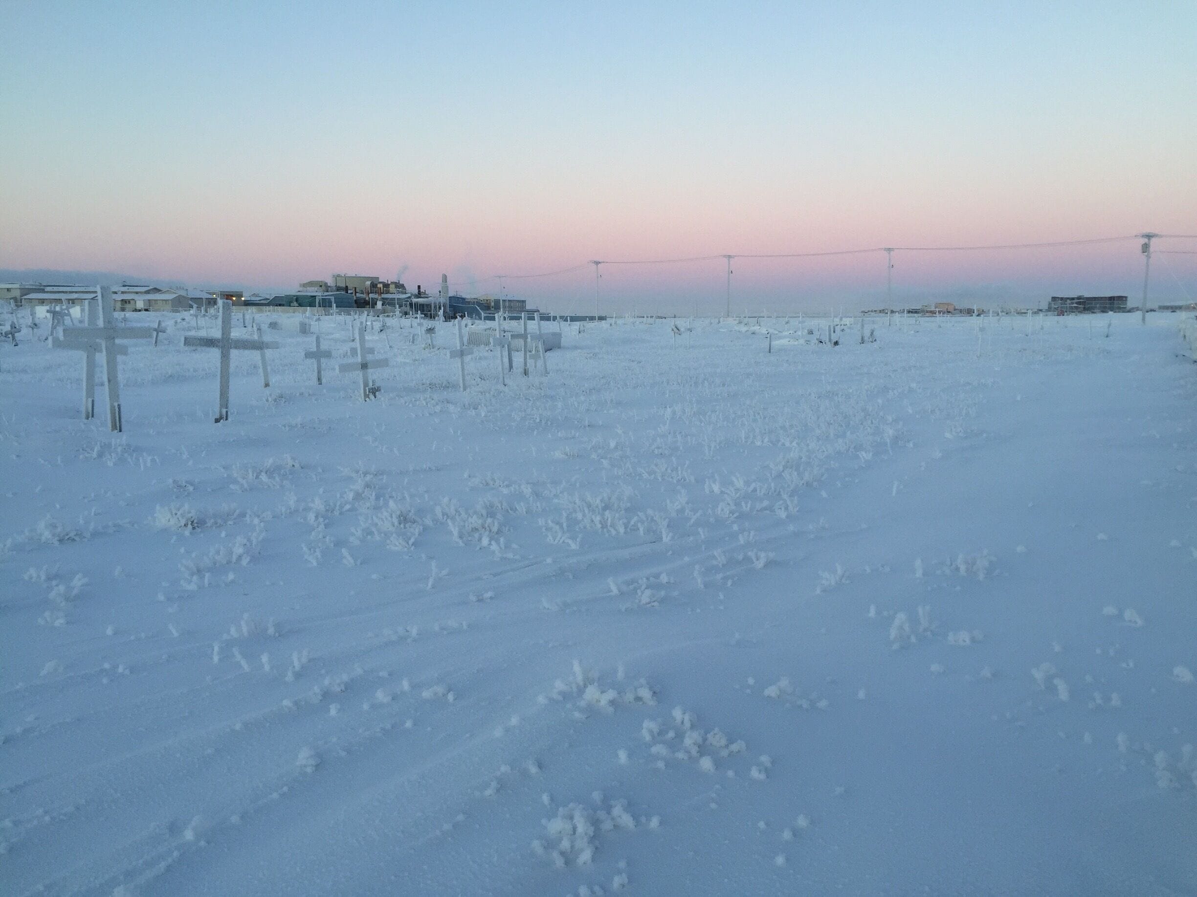 November 18th is the day the sun sets and does not rise again until February. #barrow #topoftheworld #alaska #arctic #sky