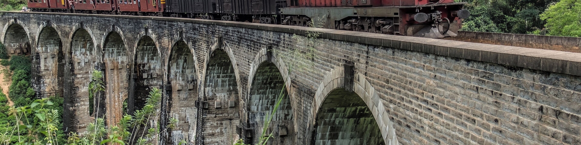 The Demodara nine arch railway bridge is located between Demodara and Ella railway stations. Specialty of this bridge is that, it’s constructed with stones, bricks and cement, but without any steel.