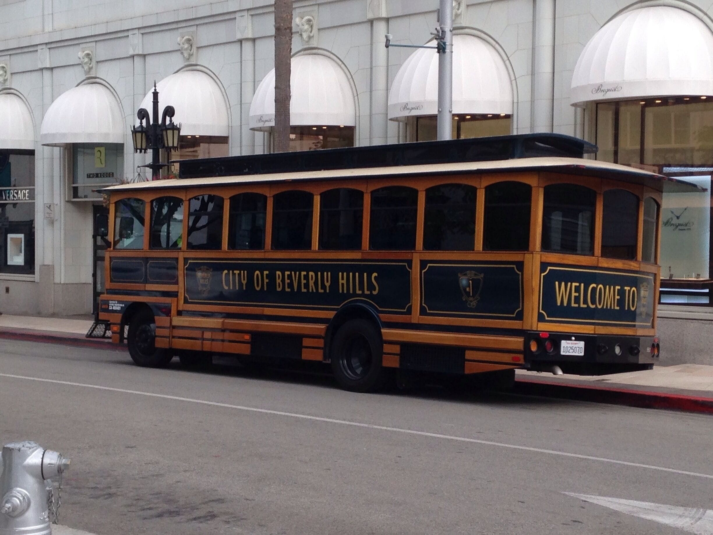 Adorable Beverly Hills trolley!