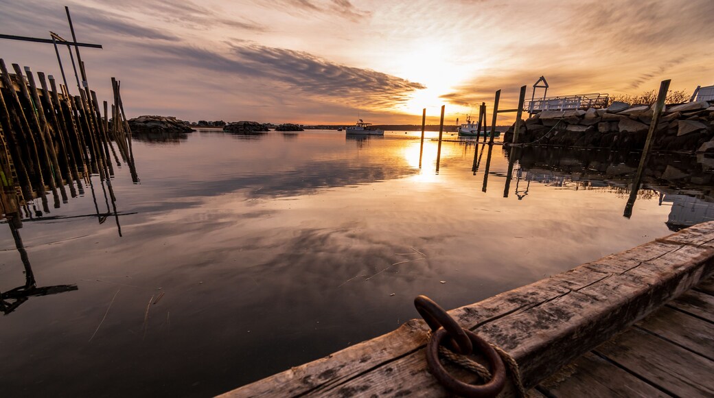 Sunset in Biddeford Pool Harbor - Biddeford, Maine.