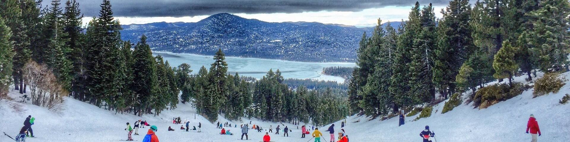 Snow Skiing at Big Bear, CA.