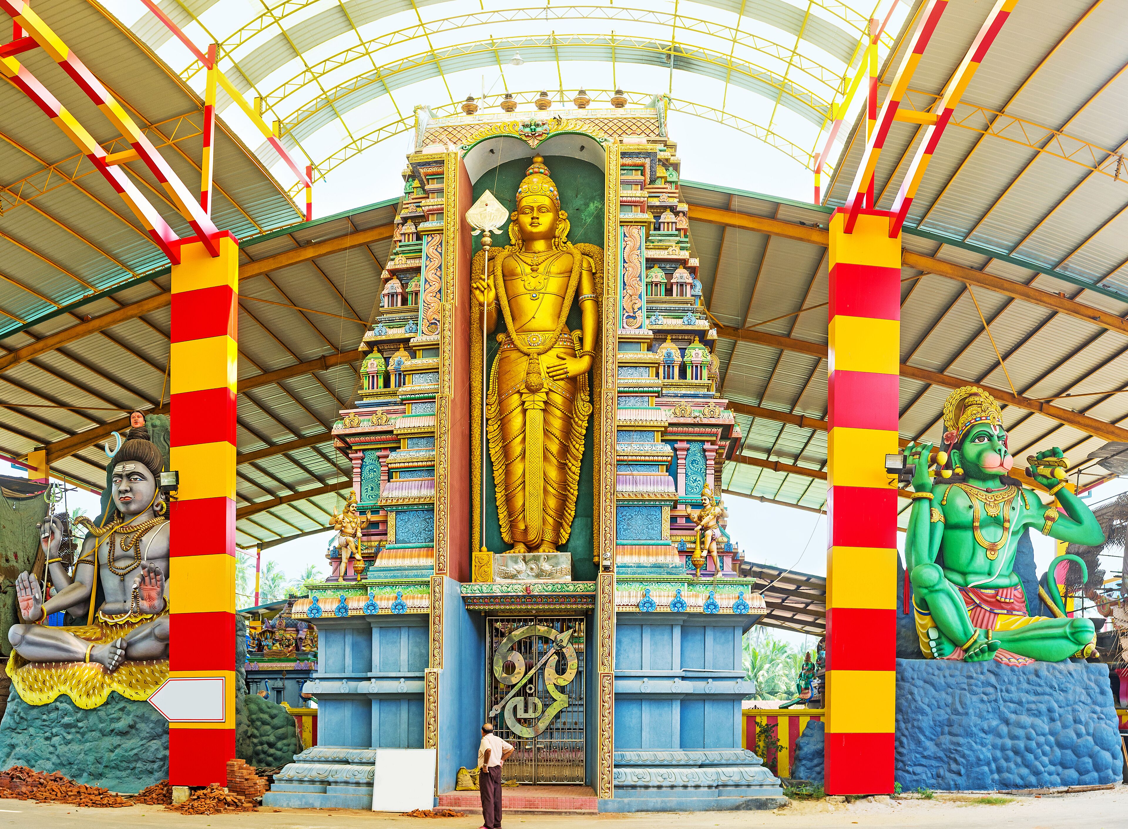 The statues in Murugan Temple