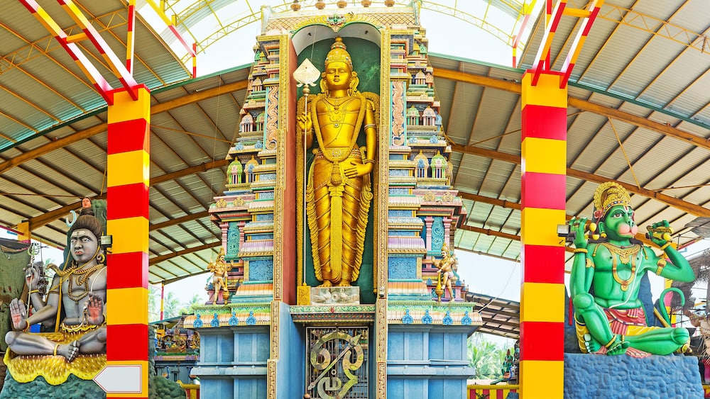 The statues in Murugan Temple