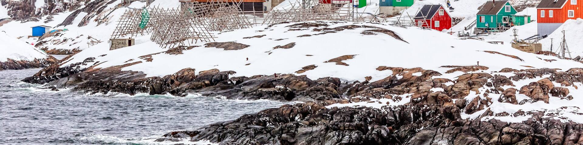 Kangamiut - colorful arctic village in the middle of nowhere
