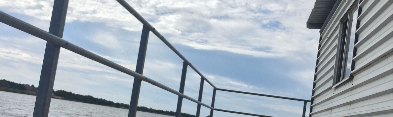 East of Duncan, Oklahoma you will find this floating fishing pier at the end of the equestrian trail campground. You can fish inside or outside with a permit.