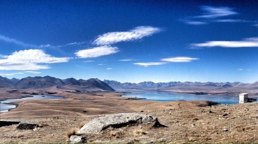 One of two "dark sky" spots in the Southern Hemisphere - Mt John Observatory gives tours of the night sky - but during the day you can drive up yourself and enjoy a 360 view of the Southern Alps and Lake Tekapu.
The road closes at 6 - so plan ahead