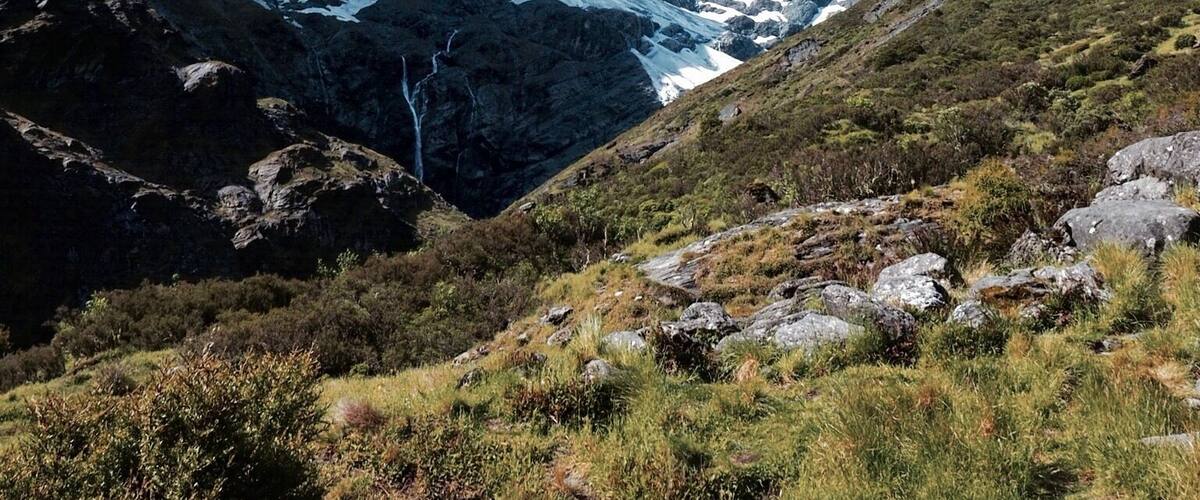 Rob Roy's Glacier was an impromptu 10km hike in NZ's South Island that we enjoyably completed with our 3 children.
I mention that to provide some insight into the level of fitness needed. That being said, my children are active and fairly savvy hikers, so one should still be prepared for a rocky, and at times muddy path. Slippery in some sections, and an extremely varied landscape which changes dramatically whilst passing through the different sections of the track.
The finale is this view of Rob Roy's Glacier. This was my favourite walk completed in NZ. It's truly spectacular.