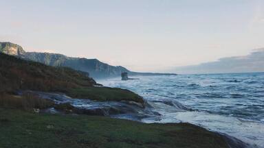 Rough beach with big waves. #LifeAtExpedia