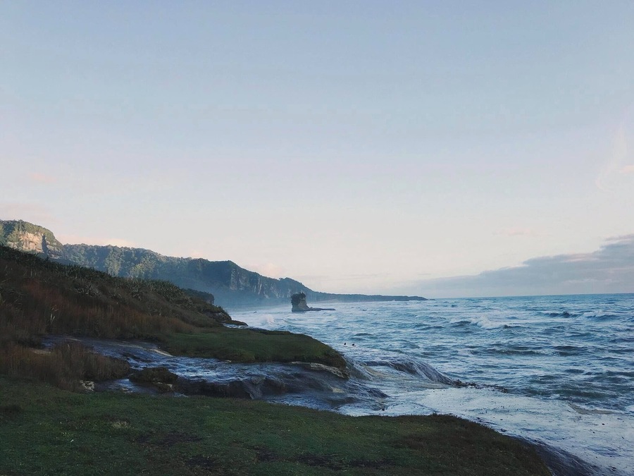 Rough beach with big waves. #LifeAtExpedia