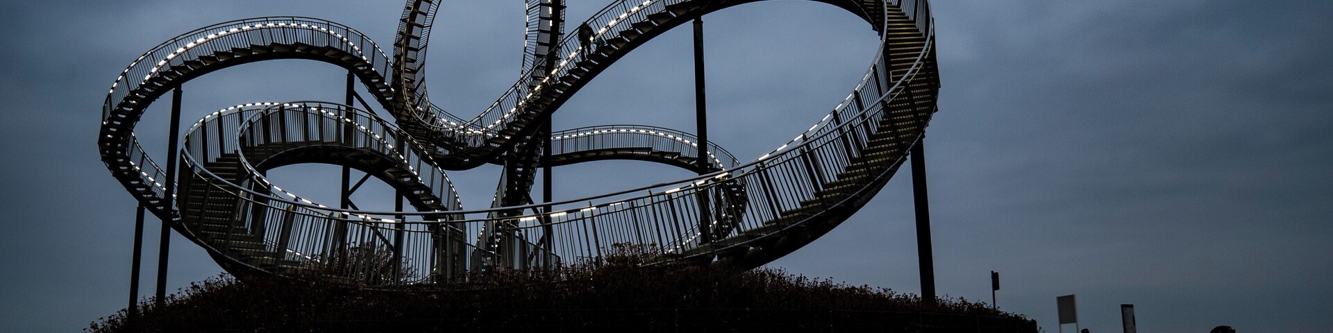 The Tiger & Turtle in Duisburg.
The Rollercoaster like monument can be explored by foot.