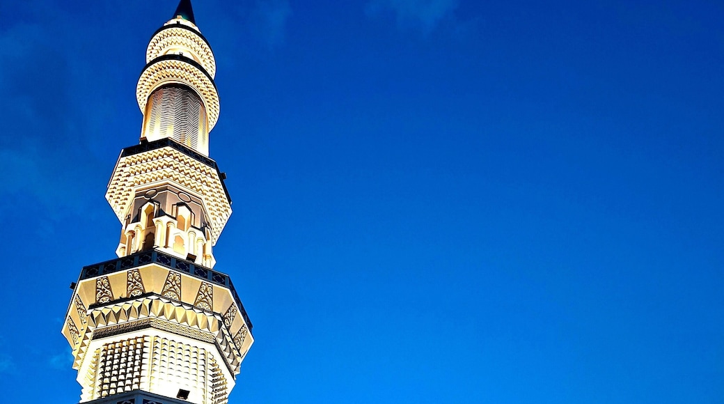 Dumai Islamic Center - The beautiful and magnificent Habiburrahman Grand Mosque, in the middle of Dumai city. Dumai, Riau, Indonesia. August 25, 2025, 5:40 PM