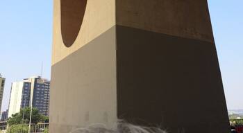 One pillar of the TV Tower.