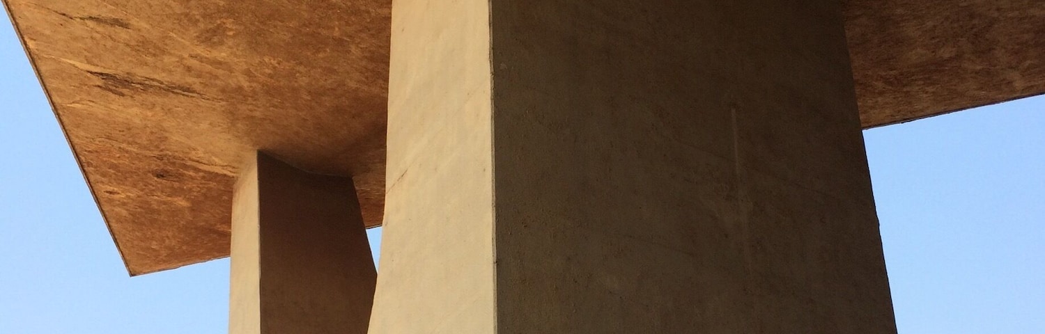 One pillar of the TV Tower.