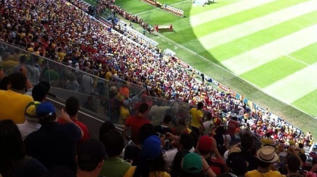 Nation Stadium in Brasília during the World Cup 2014. Portugal was playing against Gana. Great match!