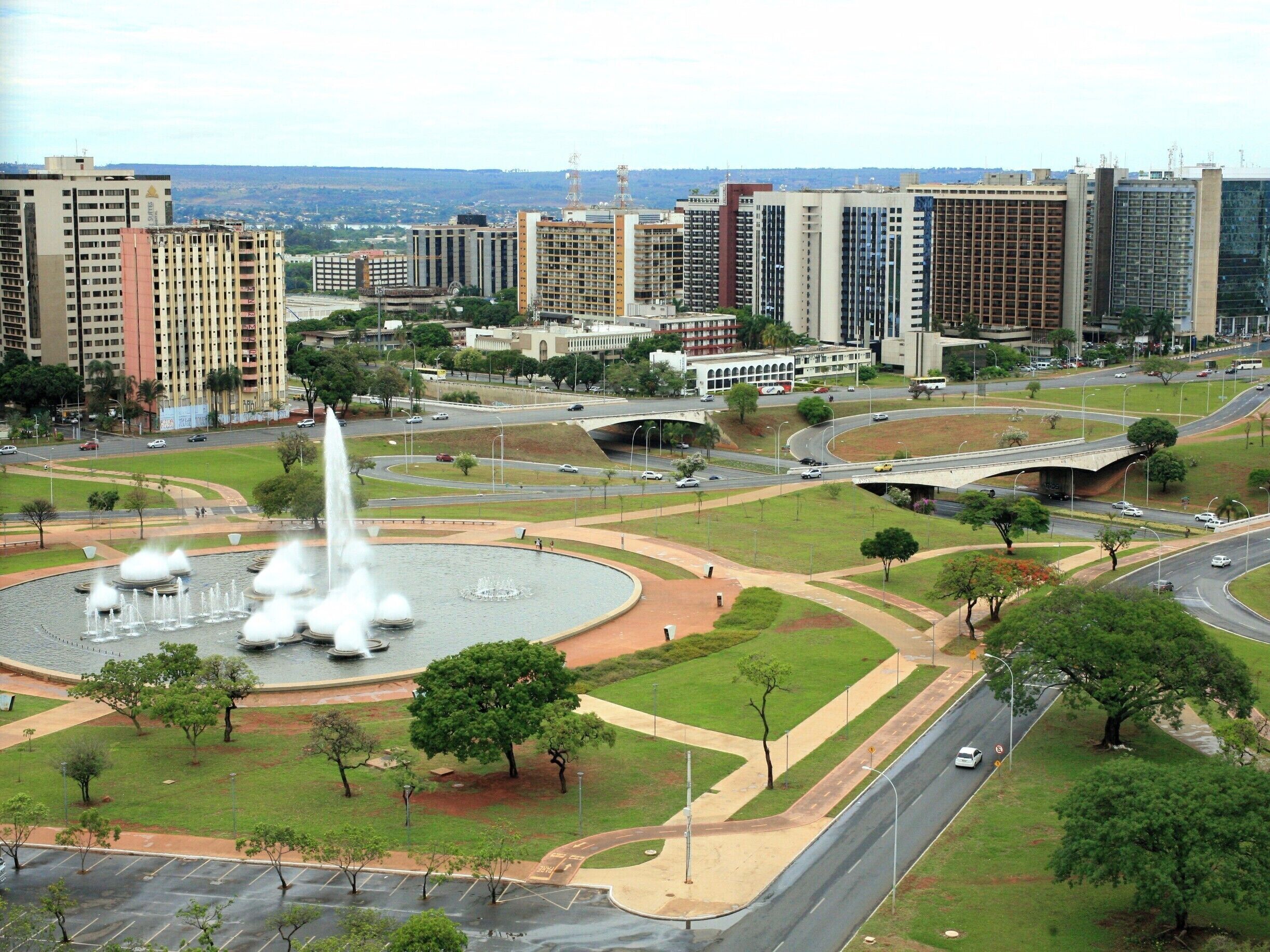 Brasilia is a strange city. Newly developed since the 1960s as the administrative capital of Brazil, everything about the city is planned. Laid out in the shape of a plane, the 'skeleton' is a network of wide boulevards with six lane highways either side, enabling the free movement of cars and buses. The nexus of the city is a car park and the central bus station - sounds awful, but it works. Surrounding the nexus are high rise buildings, representing different well defined sectors of the city. It is fascinating to see a functioning city designed from a futuristic vision of a city  from the 1950s.