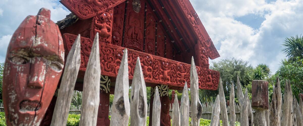 Maori garden, Hamilton gardens, Waikato, North Island, New Zealand