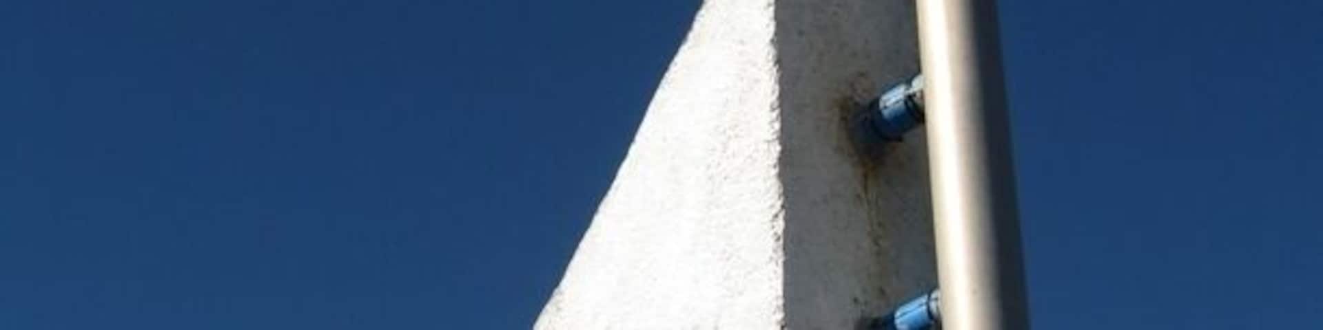 Marker at the geographical centre of New Zealand. Branford Reserve in Nelson.