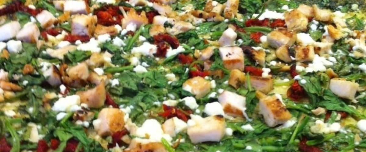 Mediterranean Al Pesto Pizza