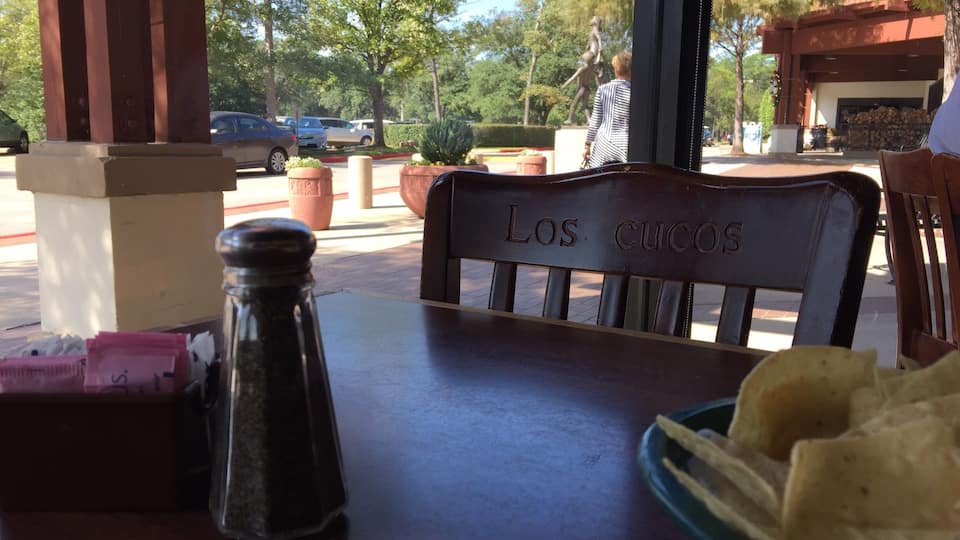 Good Mexican food around lots of trees.