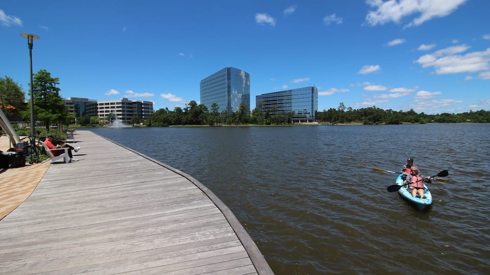 Hughes Landing Boardwalk in The Woodlands, Texas April 23, 2017.