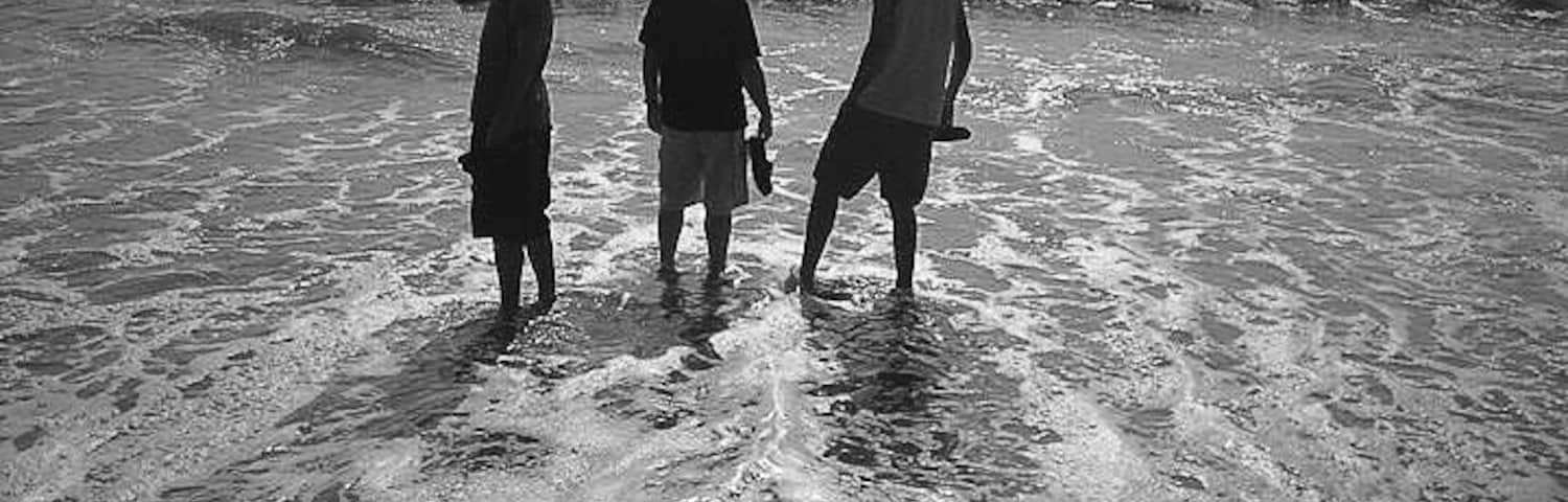 A walk along the beach before sunset.