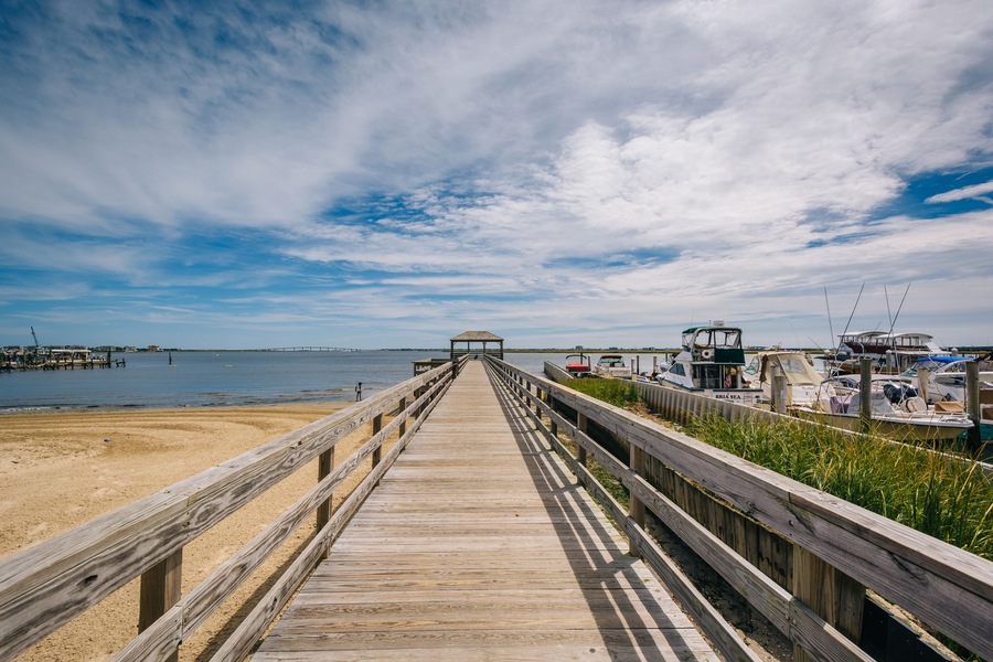 Pier in Somers Point, New Jersey.