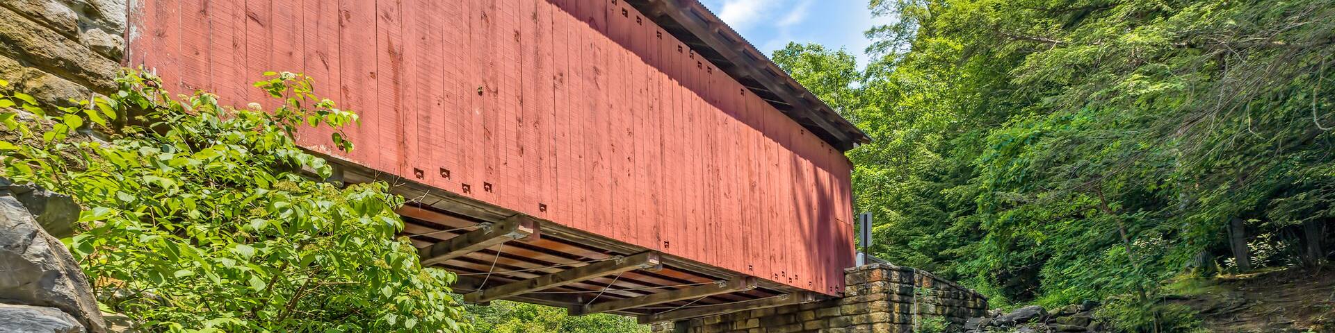 Below Packsaddle Covered Bridge - Somerset County, Pennsylvania