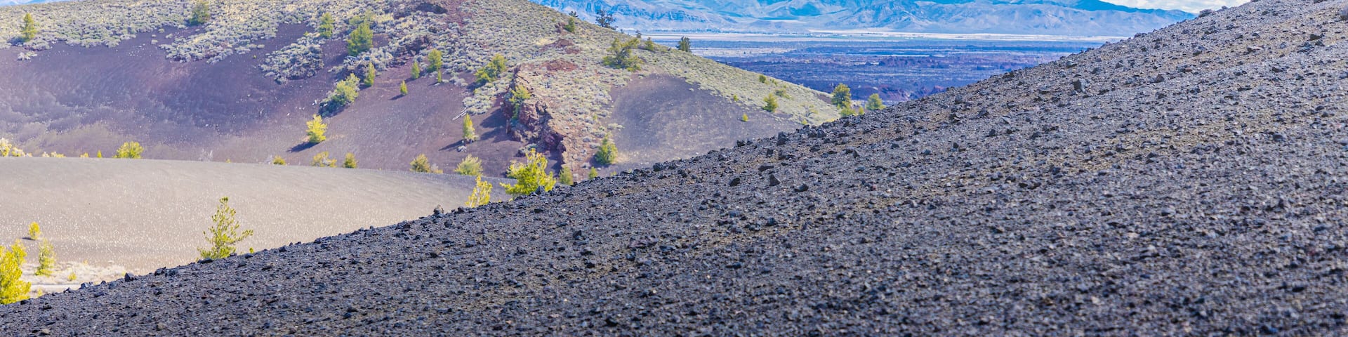 Title: The Volcanic Layers of Craters of the Moon National Monument Location: Arco, Idaho