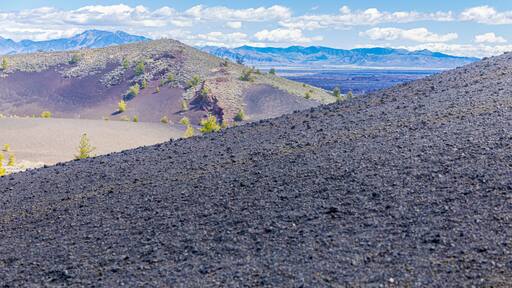 Title: The Volcanic Layers of Craters of the Moon National Monument Location: Arco, Idaho