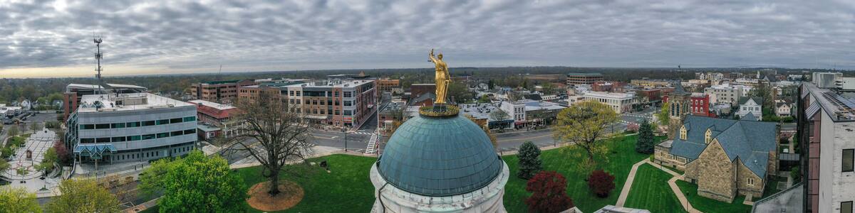 Aerial Landscape of Somerville New Jersey