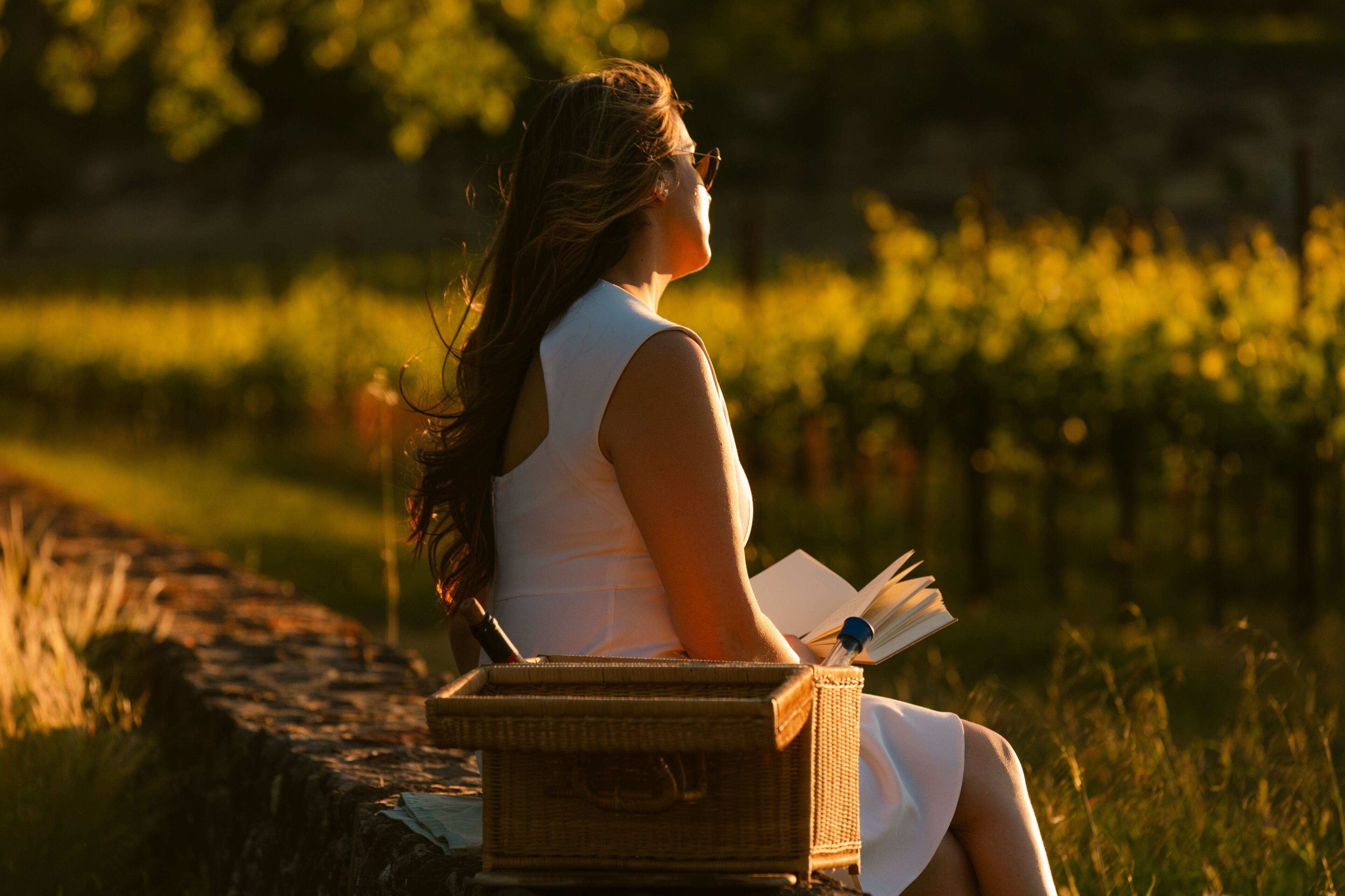 Traveler enjoying Napa