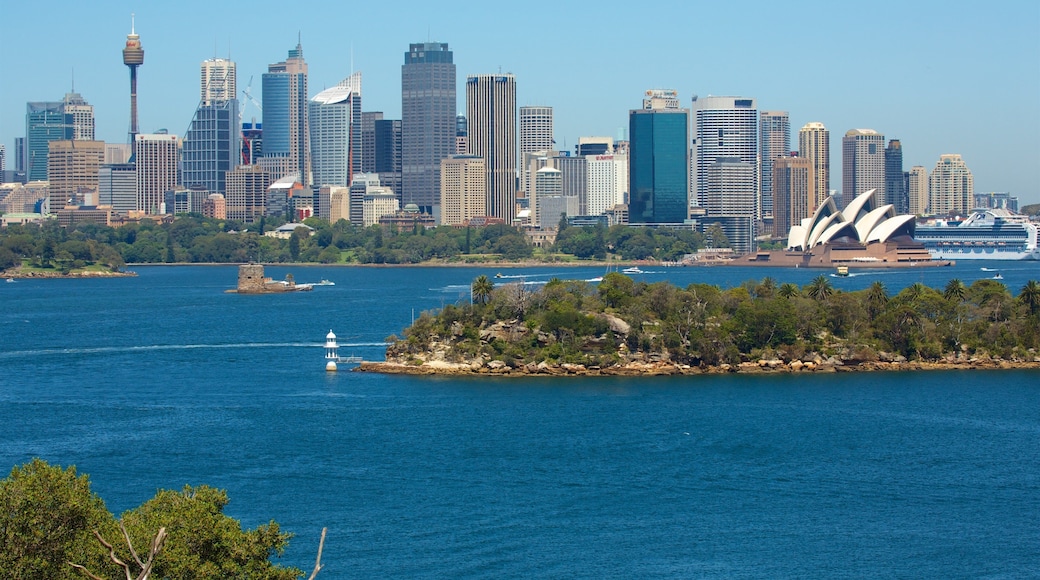 Mosman which includes a monument, a skyscraper and a bay or harbor