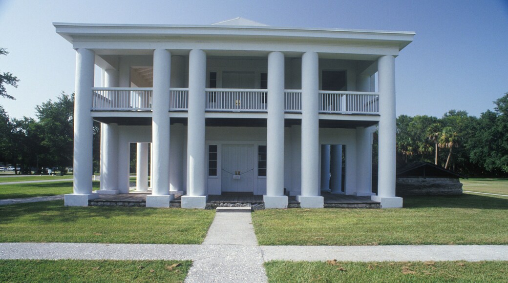 Exterior view of Gamble mansion and plantation State Historic Site in Ellenton, FL