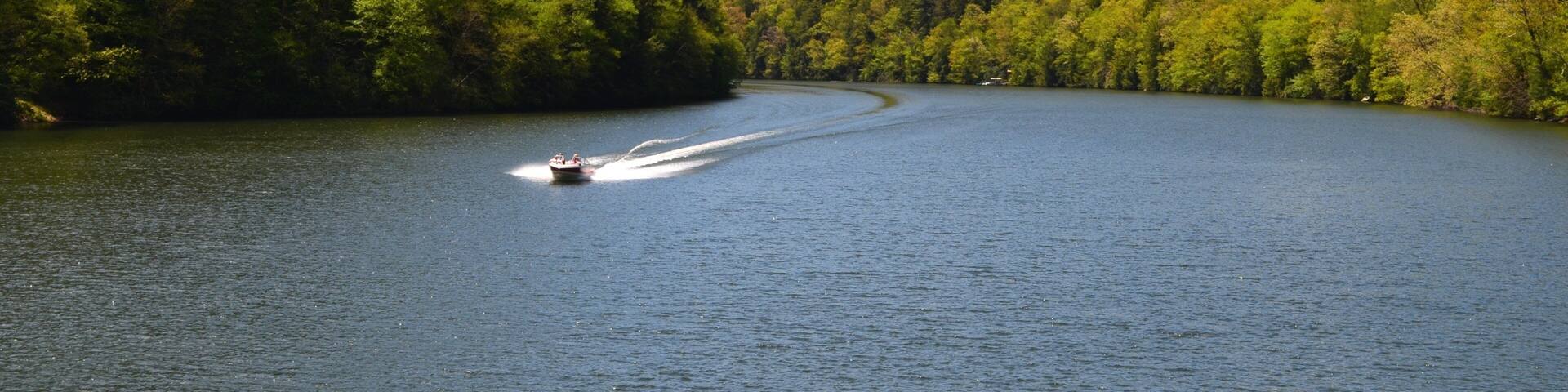 Clarion showing a river or creek and boating