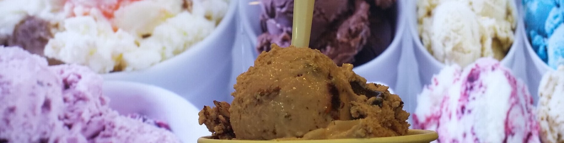 Mitchell's Homemade ice cream from Cleveland.
This trip included consuming:
caramelized chocolate - chocolate blended with caramelized sugar and sea salt.
bing cherry chocolate chunk - Oregon Bing cherries, dark sweet cherry ice cream, Swiss dark chocolate.